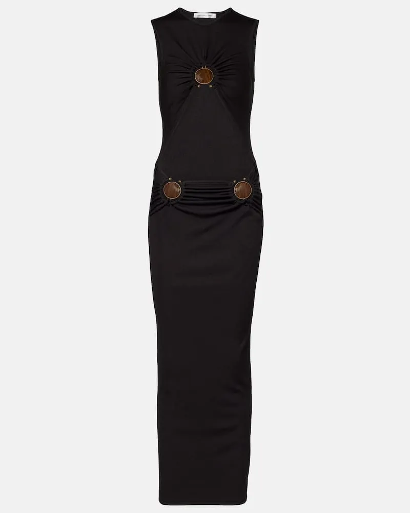 Christopher Esber Verziertes Maxikleid Disconnect Schwarz