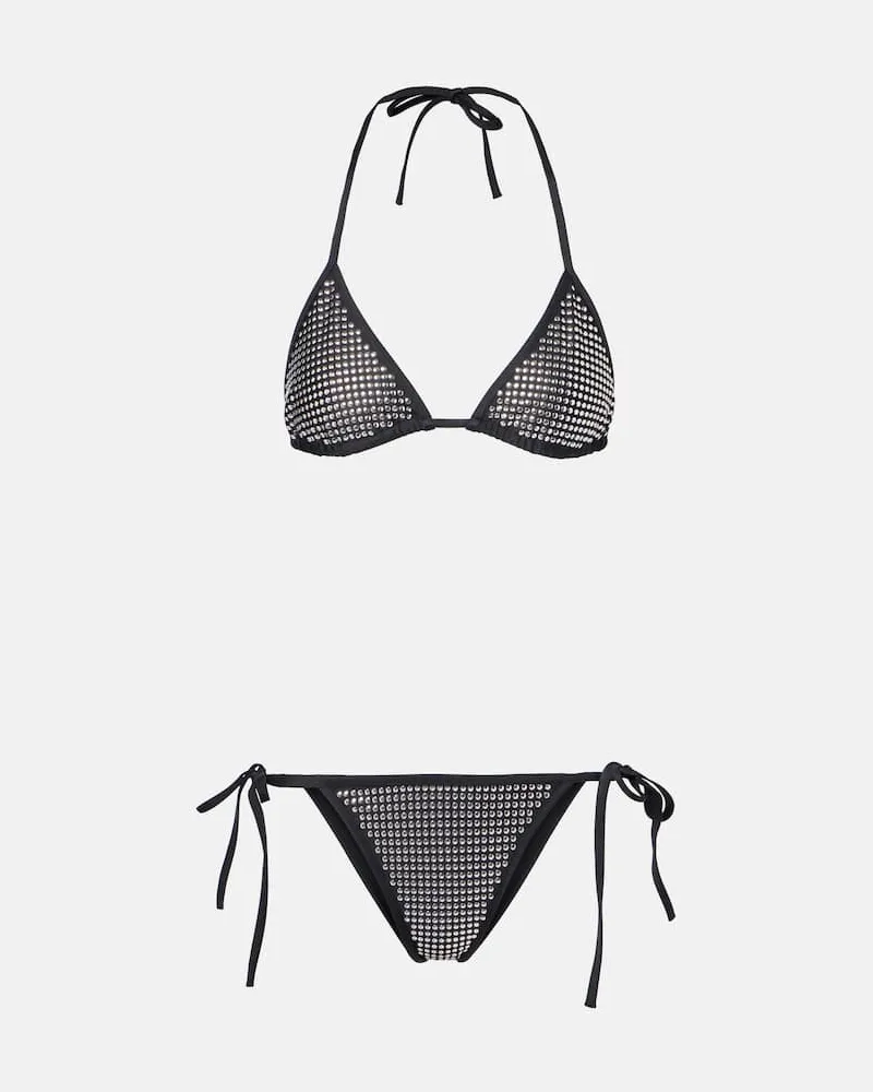 Hunza G Verzierter Bikini Monica Lava Schwarz