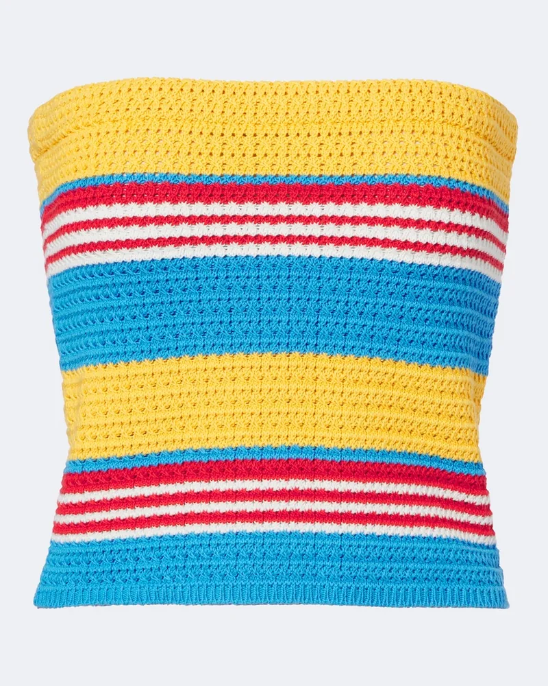Posse Trägerloses Top Tammy aus Baumwolle Multicolor