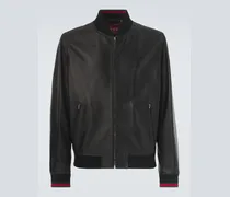 Bomberjacke aus Leder