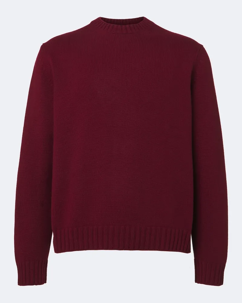 SAMAN AMEL Pullover Gio aus Kaschmir Burgunderrot