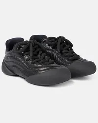 Alexander McQueen Sneakers Flexion aus Leder Schwarz