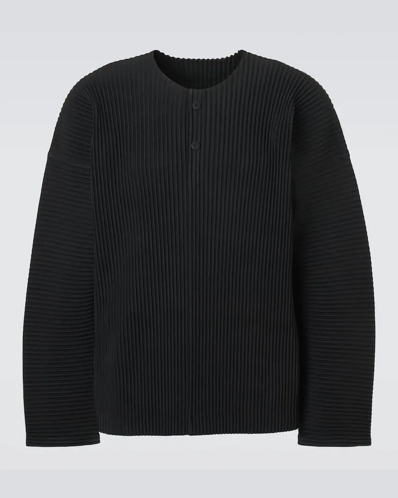 Issey Miyake Homme Plissé Issey Miyake Henley-Top Monthly Colors Schwarz