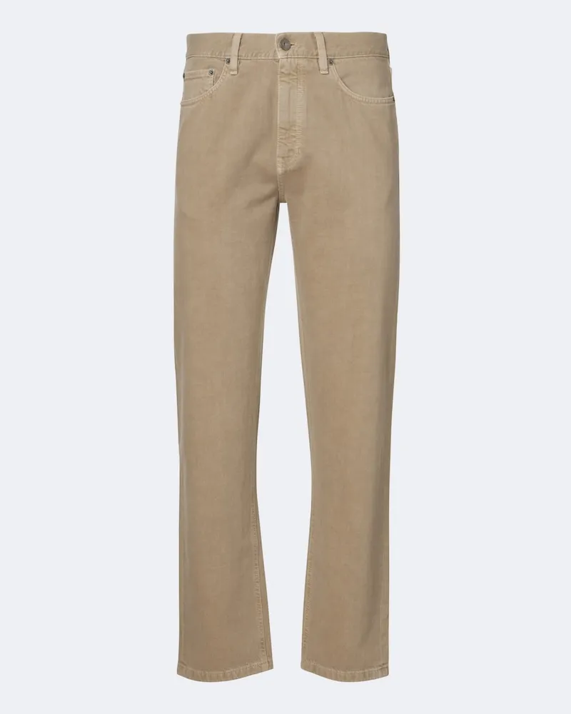 Ermenegildo Zegna Straight Jeans Roccia Beige