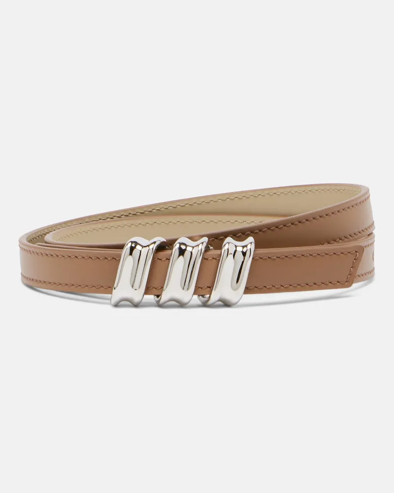 Loewe Gürtel Coil aus Leder Beige