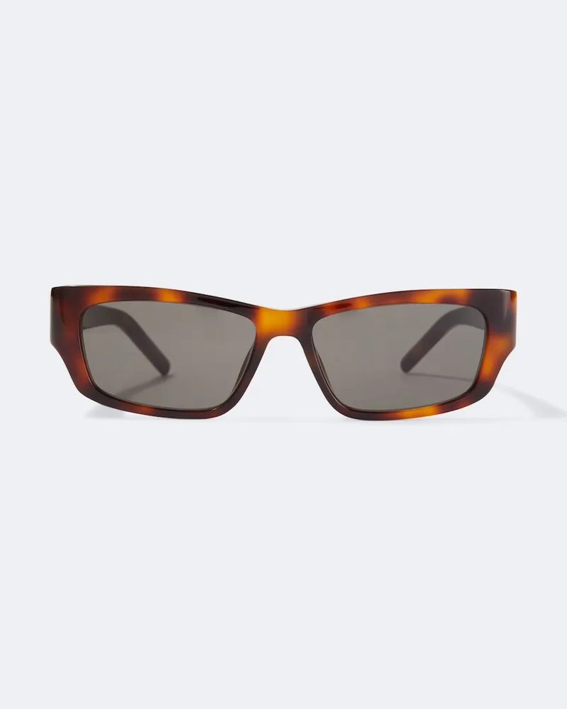 Saint Laurent Eckige Sonnenbrille SL M182 Jazz Braun