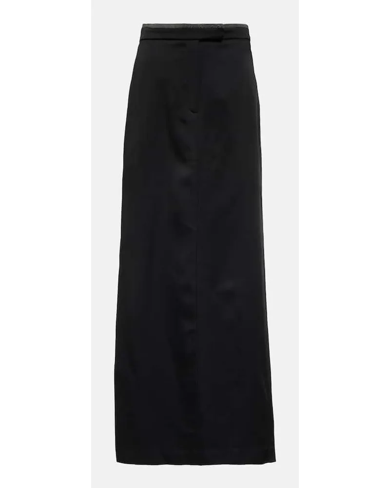 Brunello Cucinelli High-Rise-Maxirock Schwarz