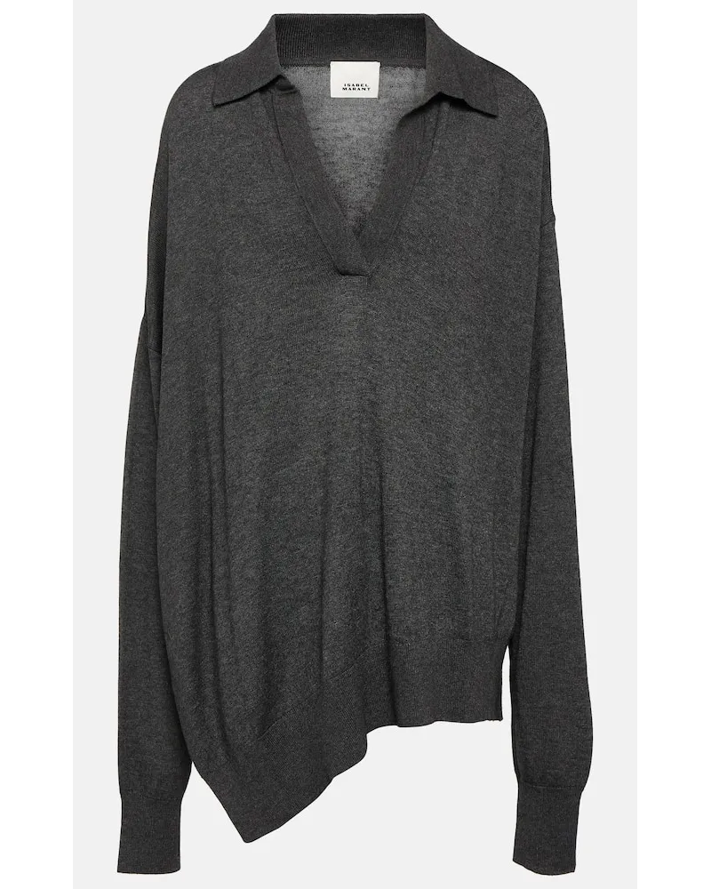 Isabel Marant Pullover Giliane aus Jersey Grau