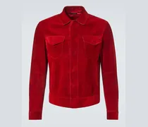 Jacke aus Veloursleder
