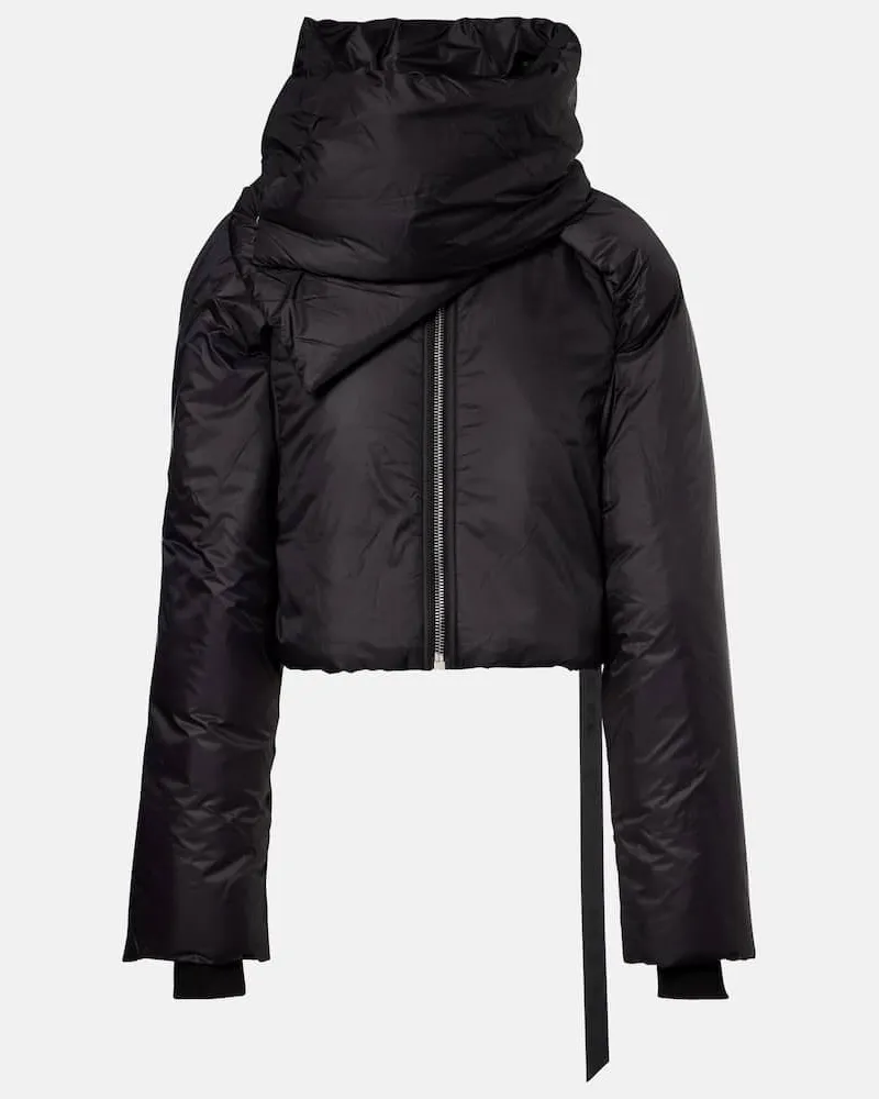 Rick Owens Wattierte Jacke Schwarz
