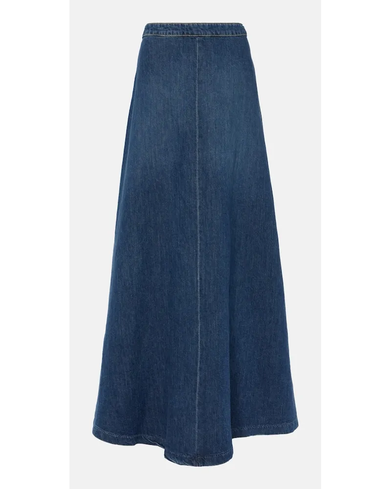 Nili Lotan Jeansrock Astrid Blau