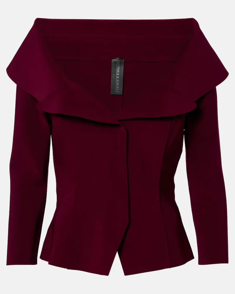 Norma Kamali Cropped-Blazer Lila