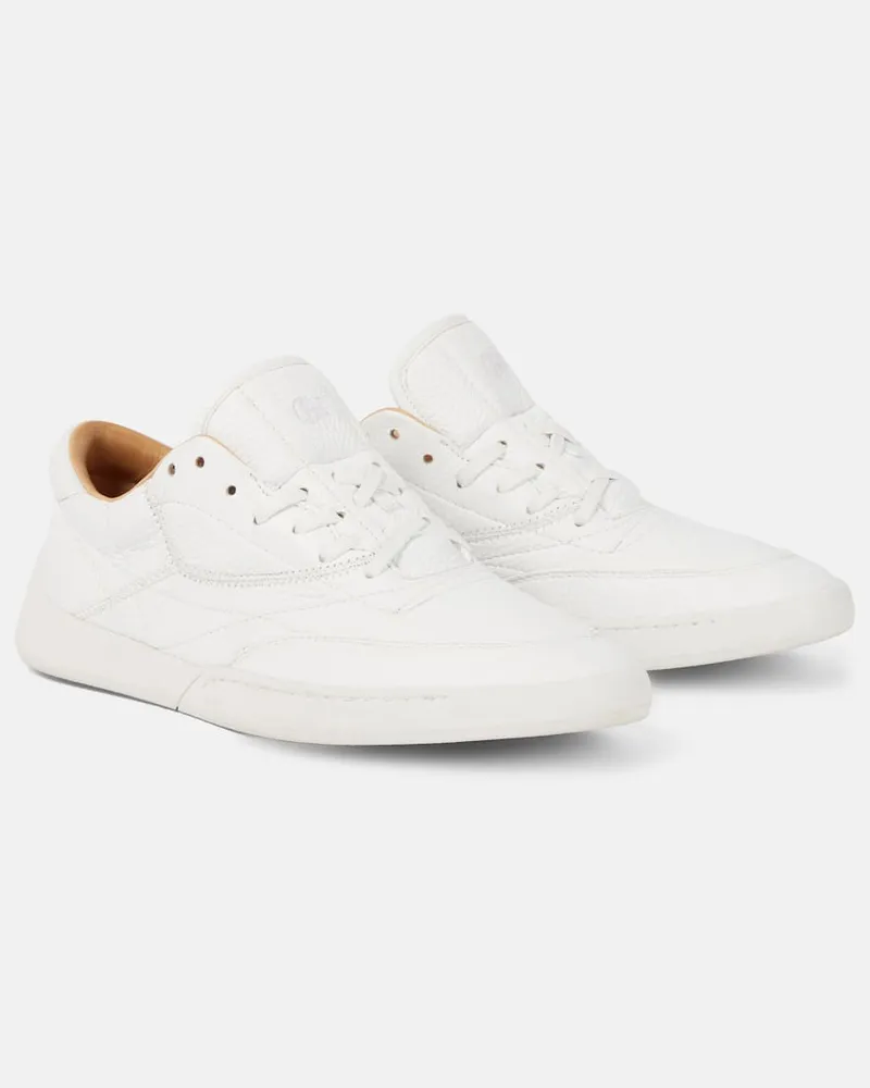 Gabriela Hearst Slip-On Sneakers Ohio aus Leder Weiß