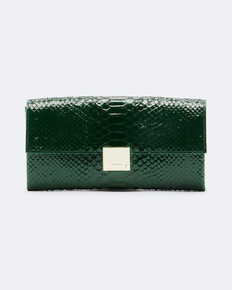 Tom Ford Clutch Jean Small aus Leder Grün