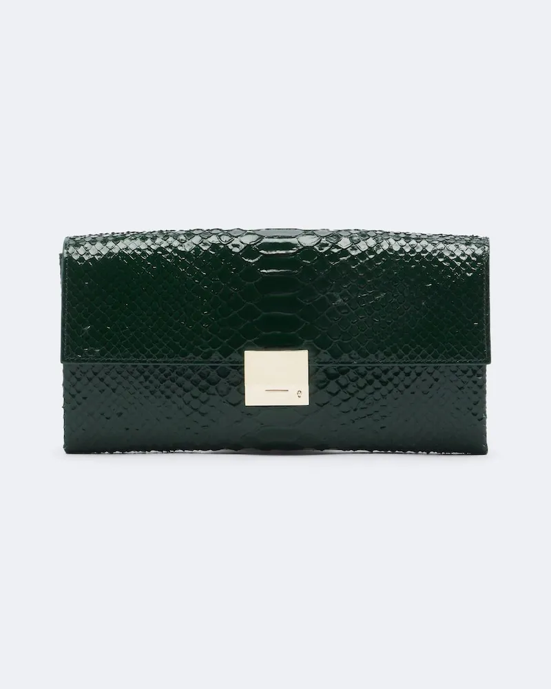 Tom Ford Clutch Jean Small aus Leder Grün