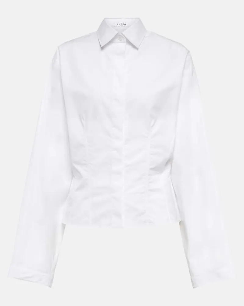Alaïa Alaïa Hemd aus Baumwolle Weiß
