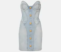 Bustier-Kleid aus Denim