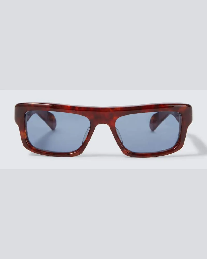 Jacques Marie Mage Eckige Sonnenbrille Cleavon 57 Braun