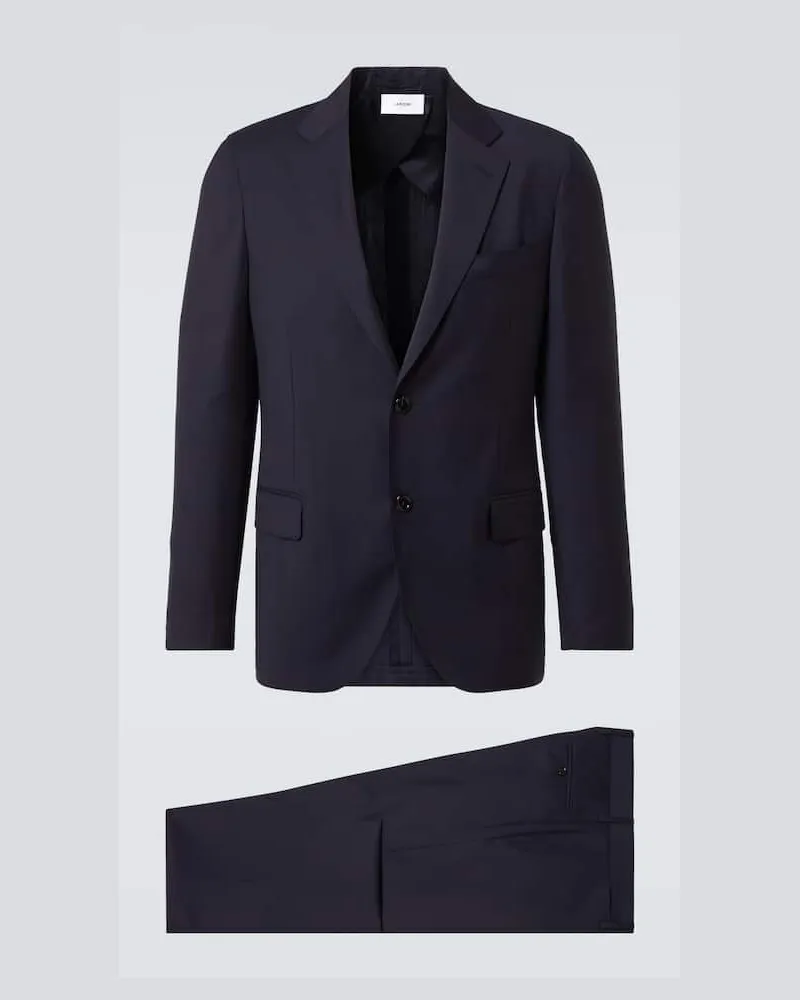 LARDINI Anzug aus Wolle Blau