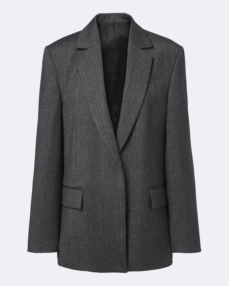 Totême Blazer aus Wolle Grau