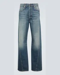 Lanvin Straight Jeans Twisted Blau