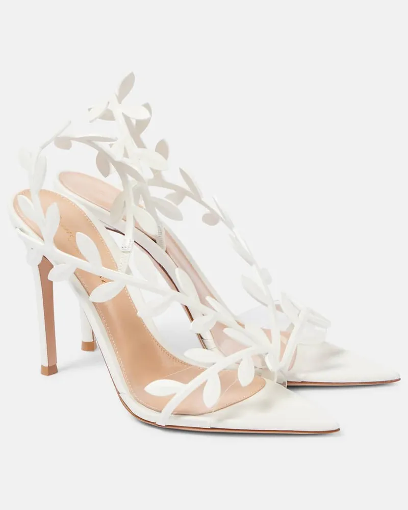 Gianvito Rossi Sandalen Flavia 105 aus Leder Weiß