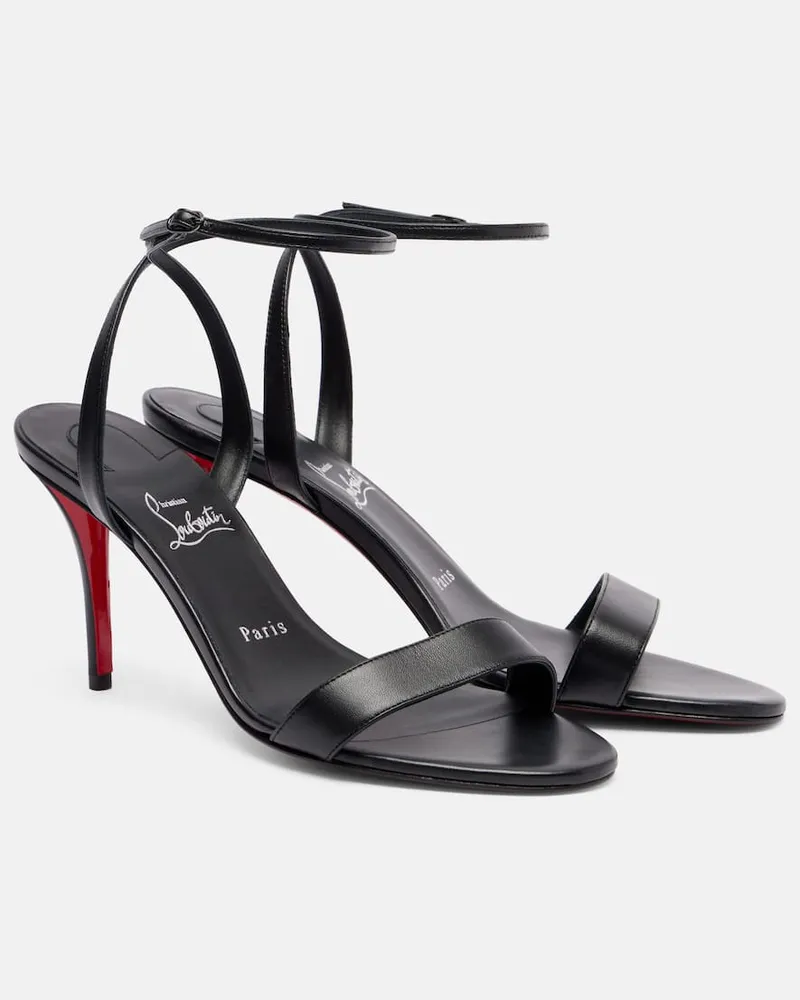 Christian Louboutin Sandalen Miss Z Sandal 80 aus Leder Schwarz