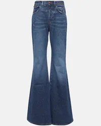 Chloé Chloe High-Rise Flared Jeans Blau