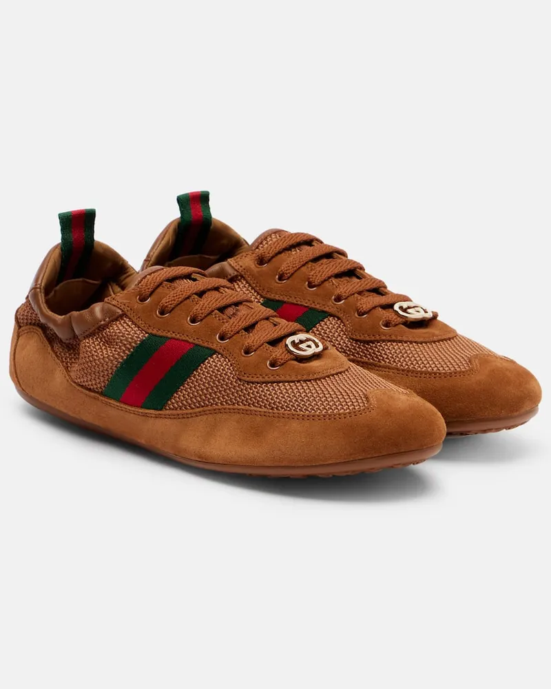 Gucci Sneakers Gucci Shift mit Veloursleder Braun