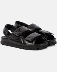 Prada Sandalen aus Leder Schwarz