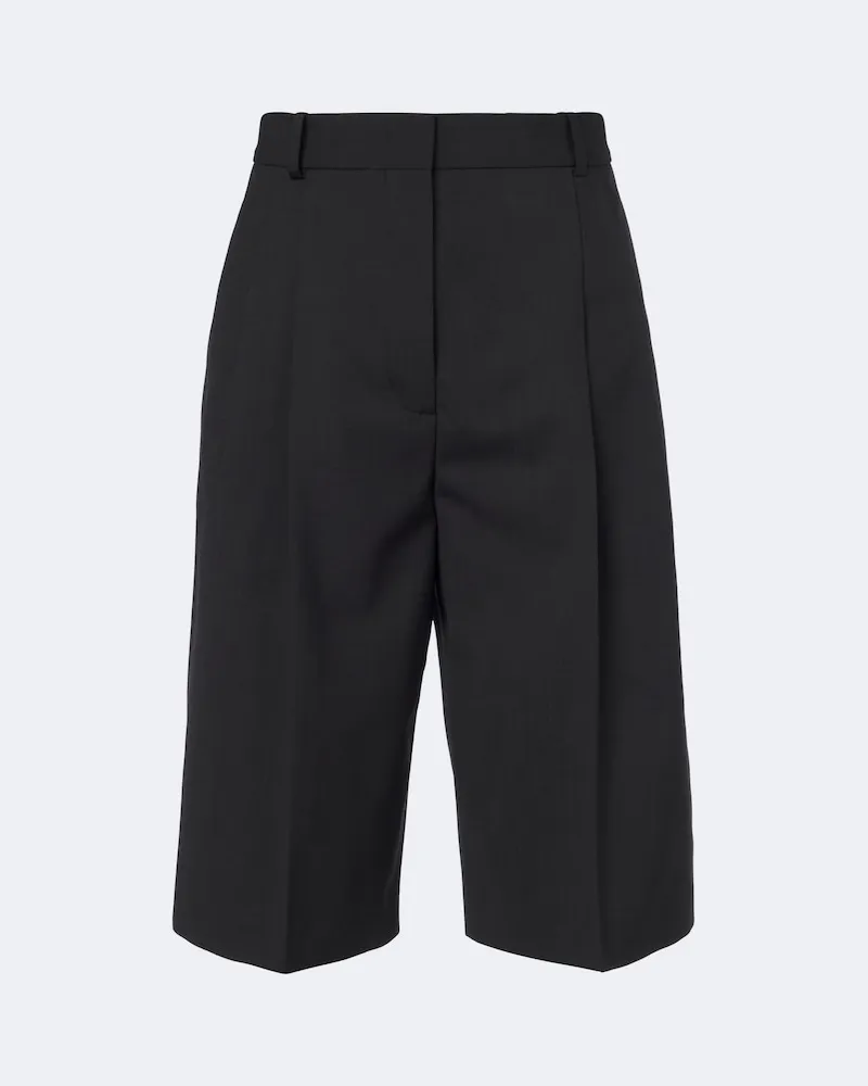 Joseph Bermuda-Shorts Gabbie aus einem Wollgemisch Schwarz