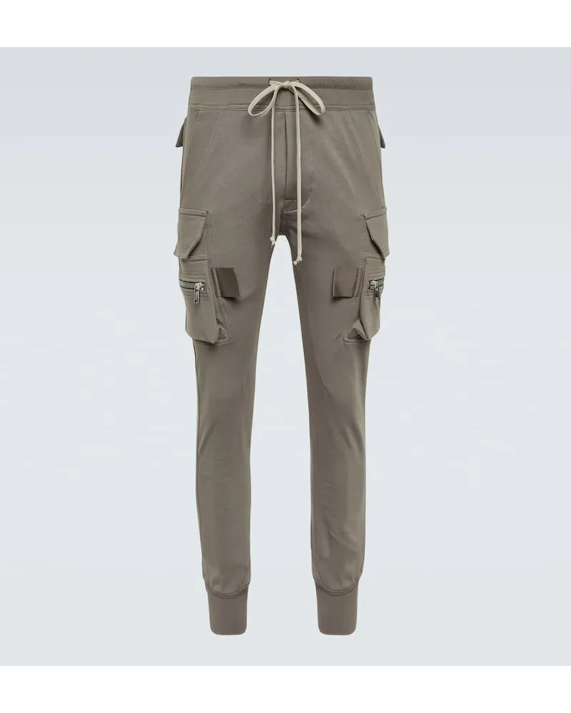 Rick Owens Cargohose Mastodon aus Baumwoll-Jersey Nude