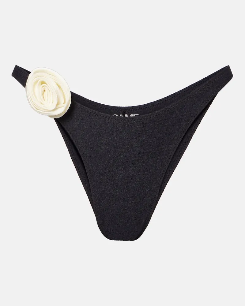 SAME Bikini-Höschen Rosette Schwarz