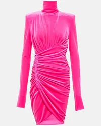 Alexandre Vauthier Minikleid aus Samt Pink