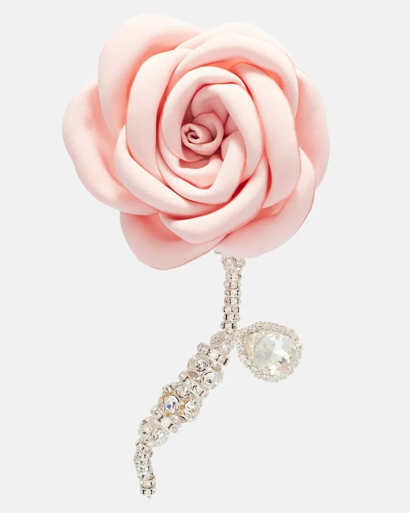 Magda Butrym Einzelner Ohrring mit Kristallen Rosa