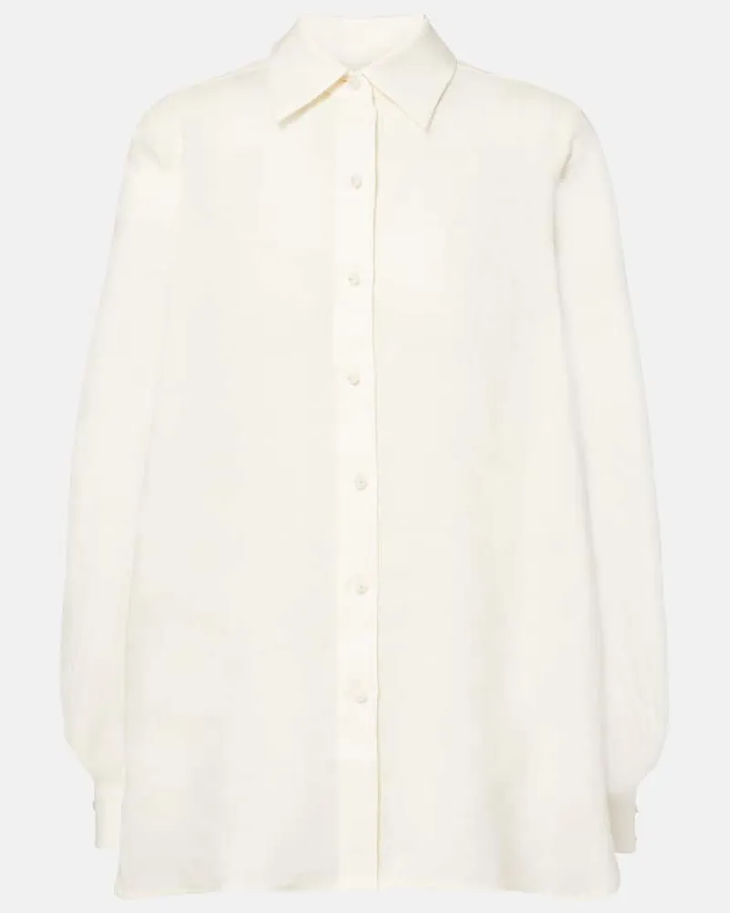 Zimmermann Hemd Crush aus Ramie Beige