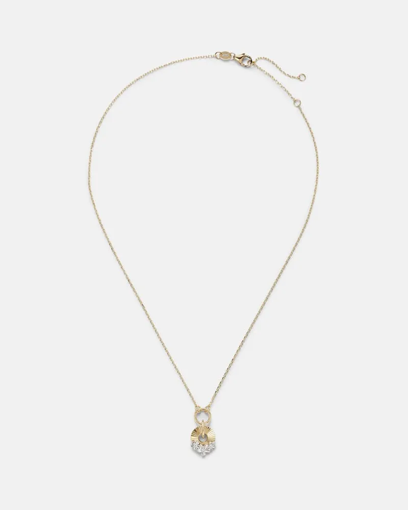 FOUNDRAE Halskette Resilience aus 18kt Gelbgold mit Diamanten Gold