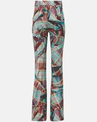 Vivienne Westwood Schlaghose W Ray aus Schurwolle Multicolor