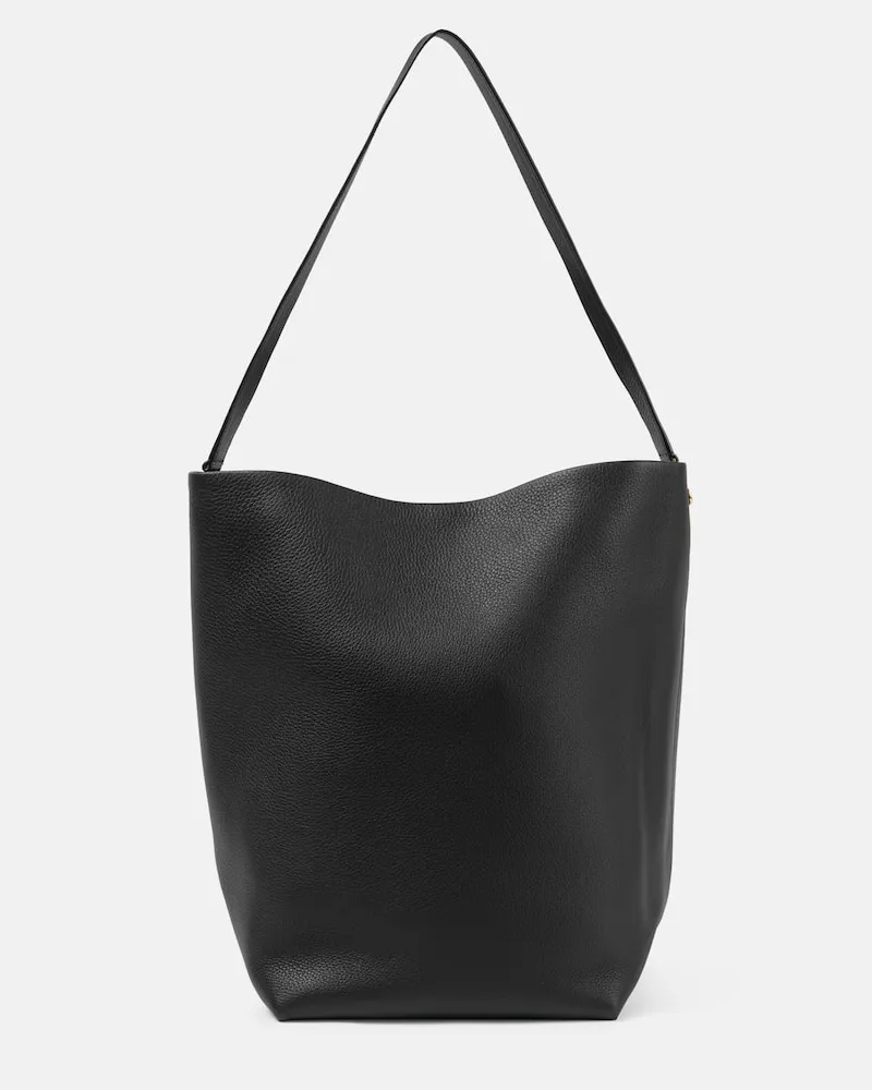 The Row Tote Hook NS Large aus Leder Schwarz