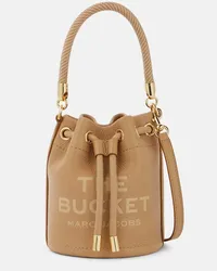 Marc Jacobs Bucket-Bag The Mini aus Lederimitat Braun