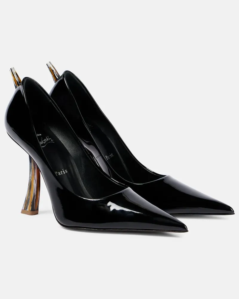 Christian Louboutin Pumps Kate Clawmax 100 aus Lackleder Schwarz