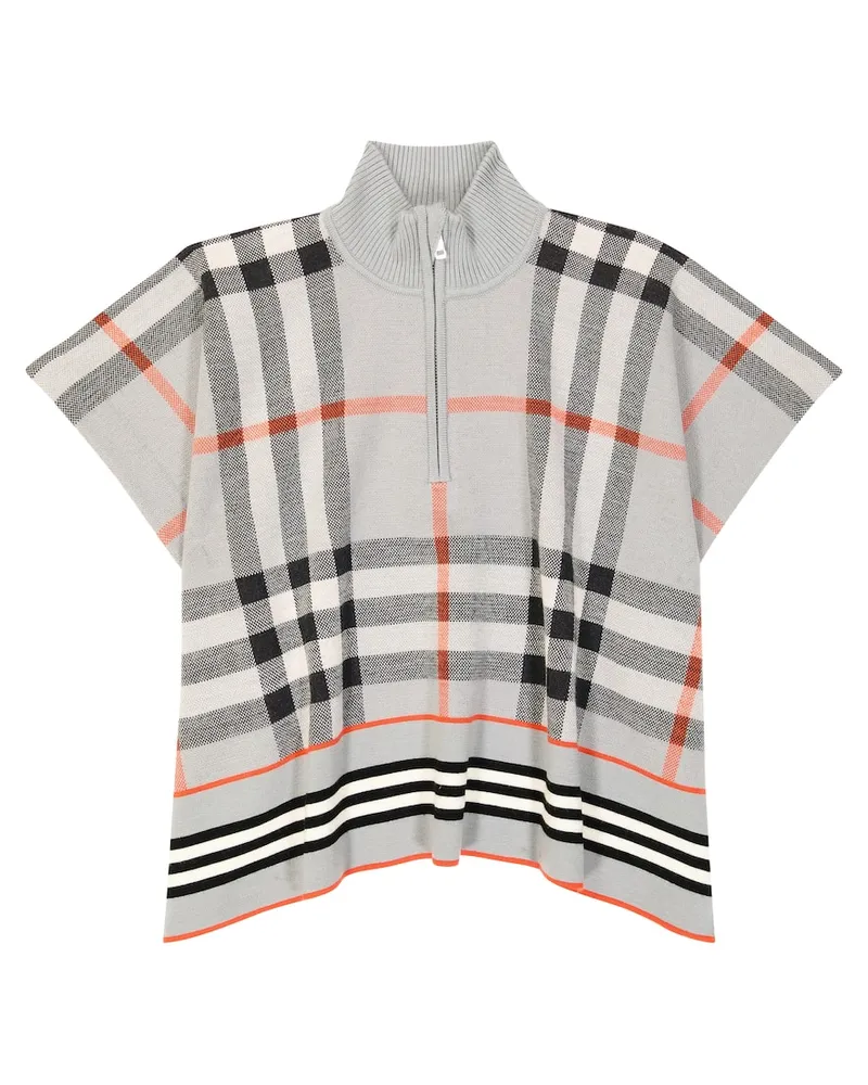 Burberry Poncho Burberry Check aus Wolle Multicolor