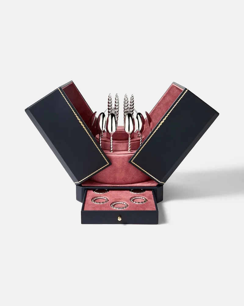 L’OBJET X Jessica McCormack Besteckset Shell, 24-teilig Silber