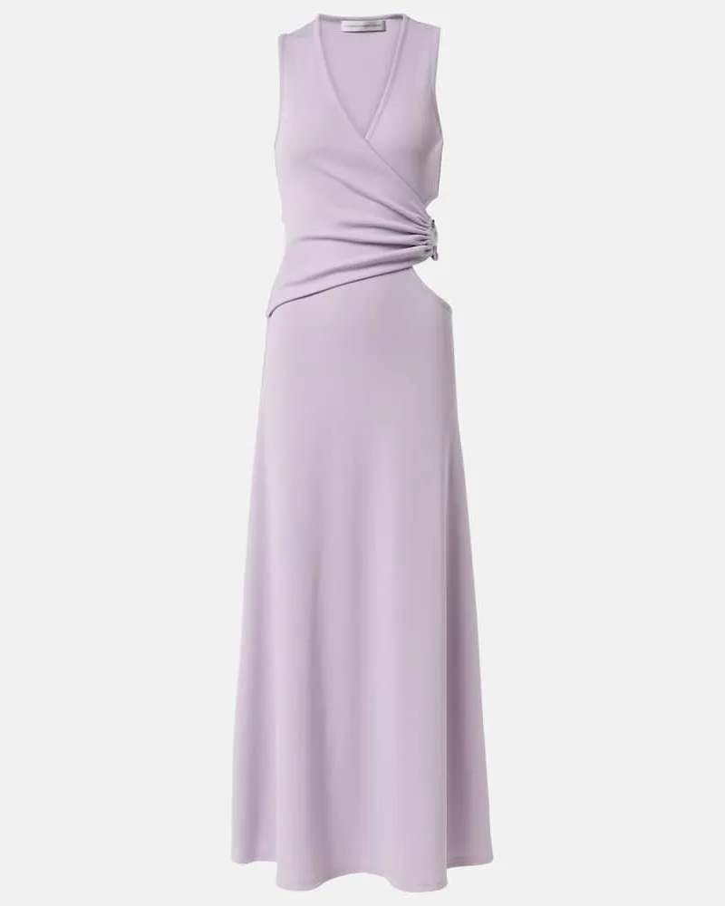 Christopher Esber Verziertes Maxikleid Orbit Lila