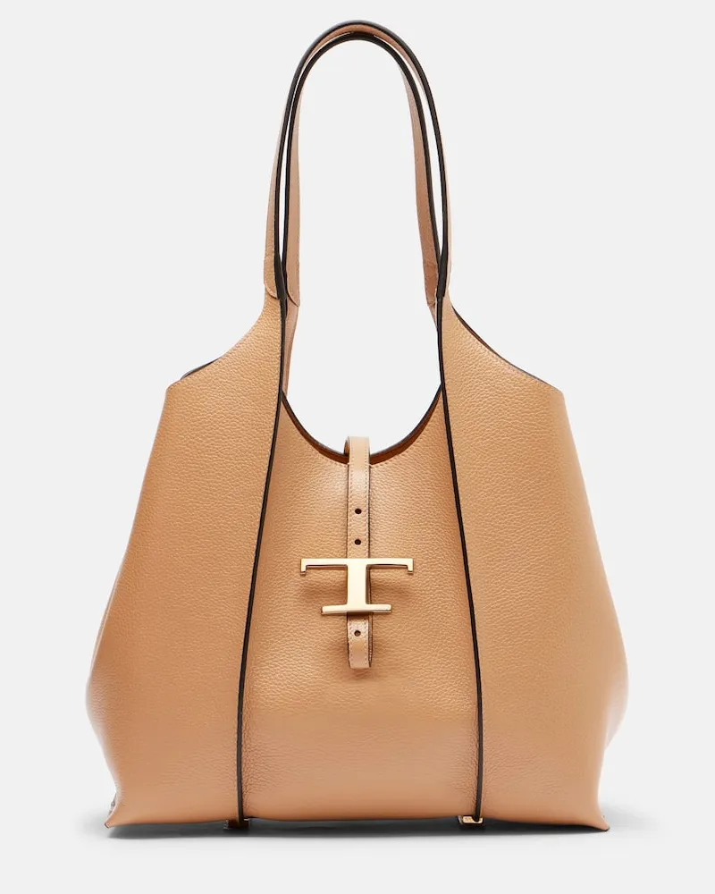 TOD'S Tote Bag T Timeless aus Leder Beige