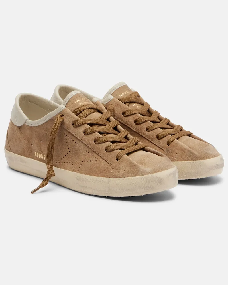 Golden Goose Sneakers Super-Star aus Veloursleder Beige