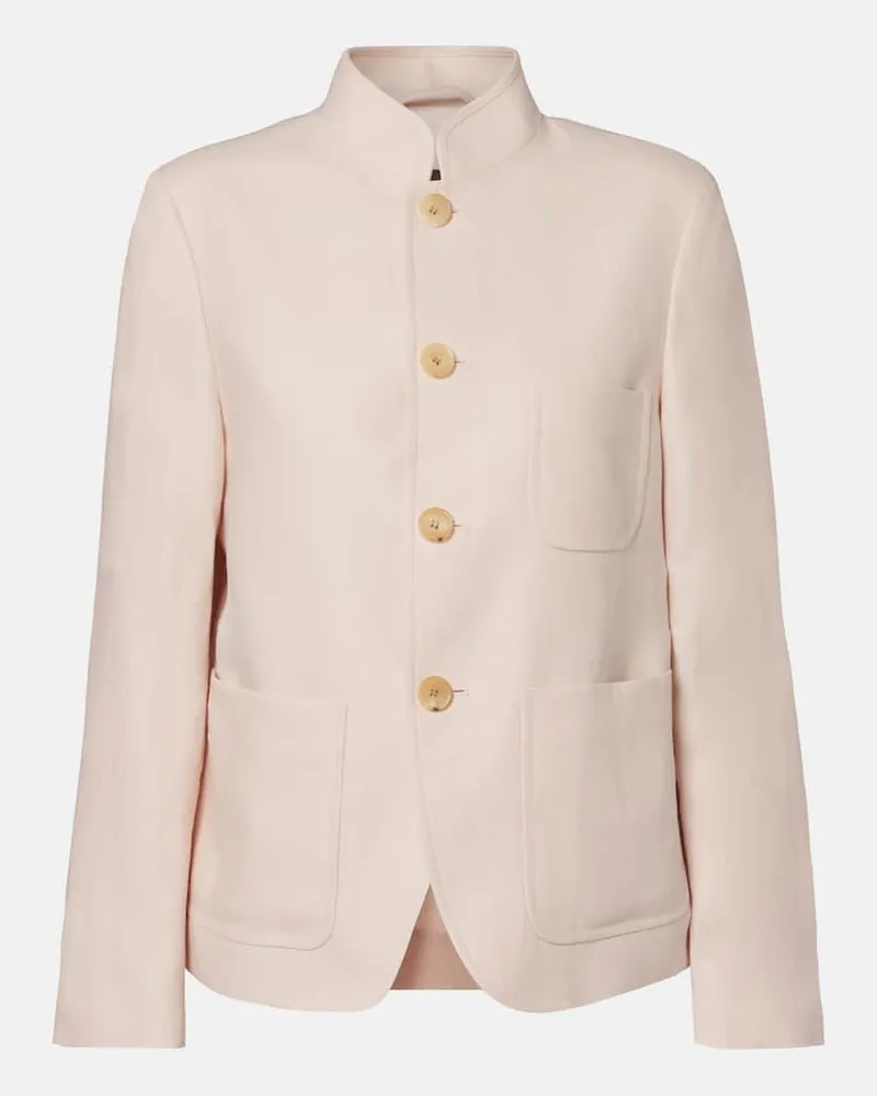 Loro Piana Jacke Spagna aus Leinen Pink
