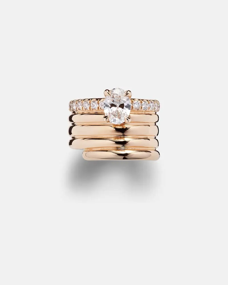 Repossi Einzelner Ear Cuff Blast aus 18kt Roségold mit Diamanten Gold
