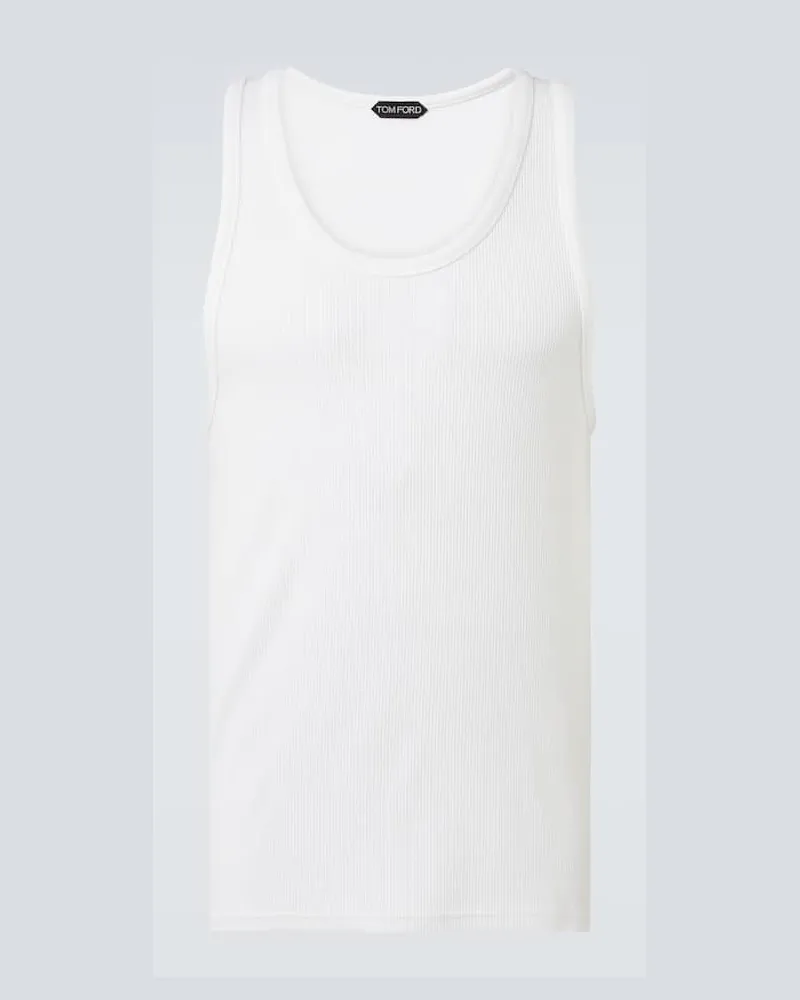 Tom Ford Top aus Baumwolle Weiß