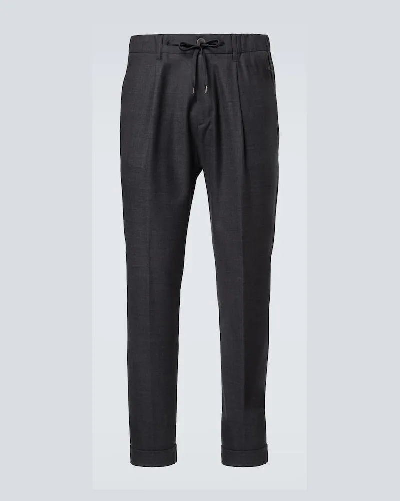 Herno Gerade Hose aus Gabardinae Grau